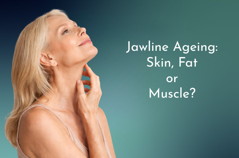 jawline ageing. skin fat or muslce